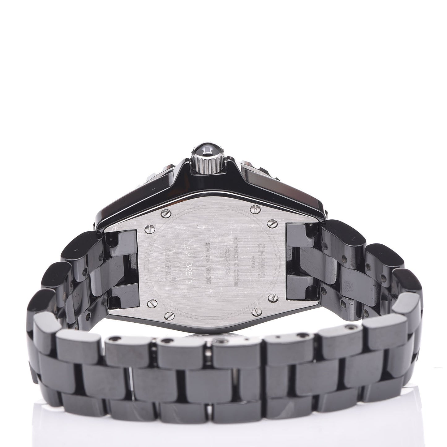 Stainless Steel Ceramic 33mm J12 Quartz Watch Black