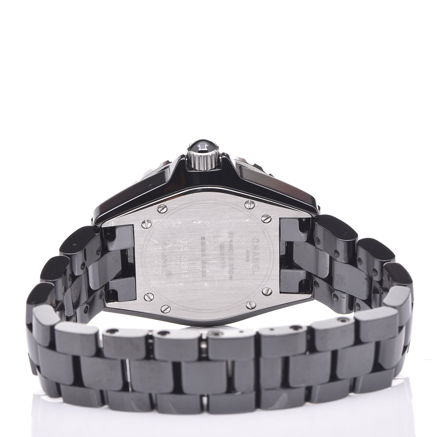 Chanel Stainless Steel Ceramic 33mm J12 Quartz Watch Black 5 of 7
