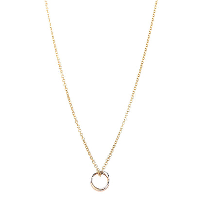 Cartier 18K Pink Yellow White Gold Baby Trinity Pendant Necklace 1 of 6