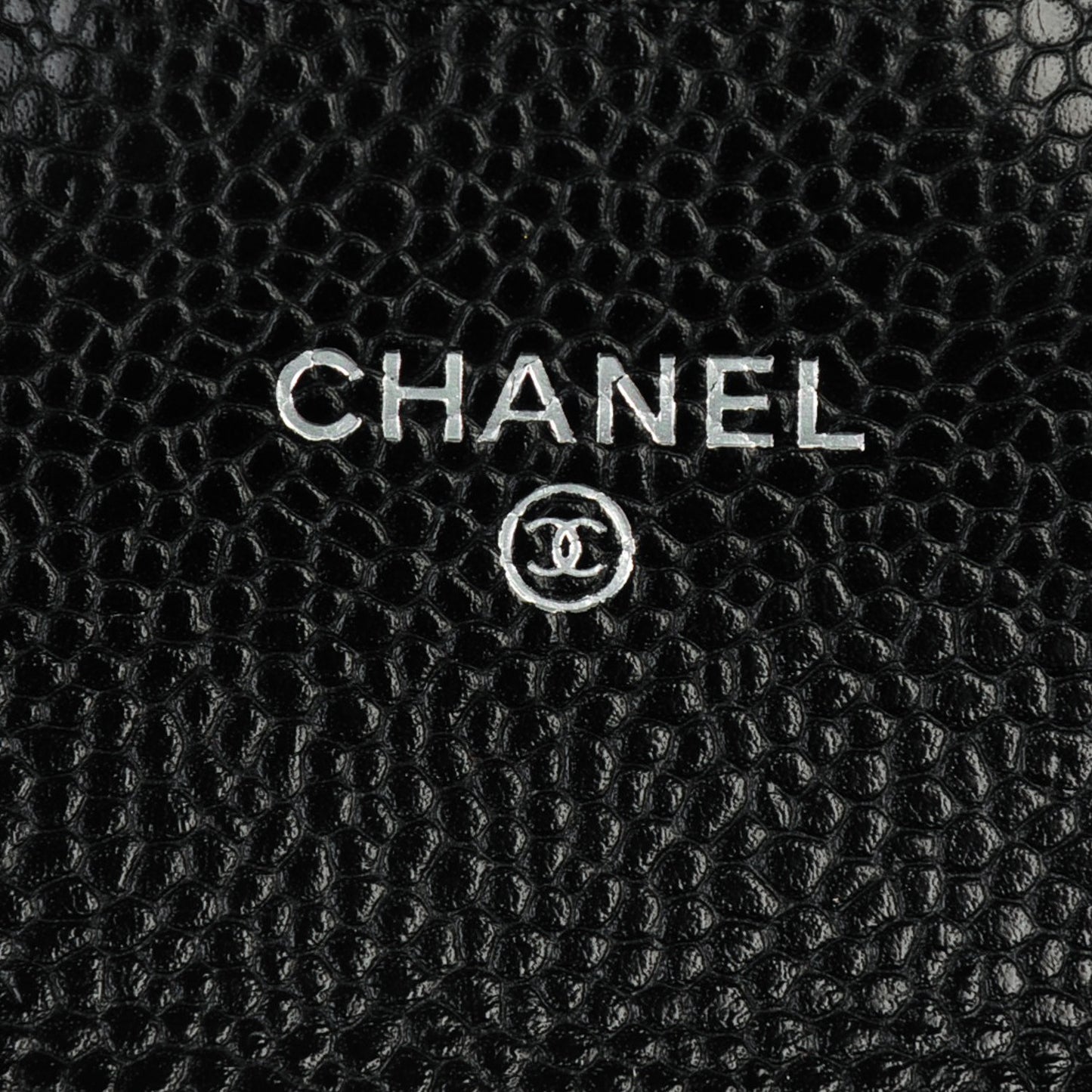 Caviar Quilted Flap Card Holder Black