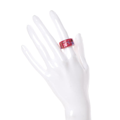 Louis Vuitton Resin Monogram Farandole Ring S Framboise 2 of 5