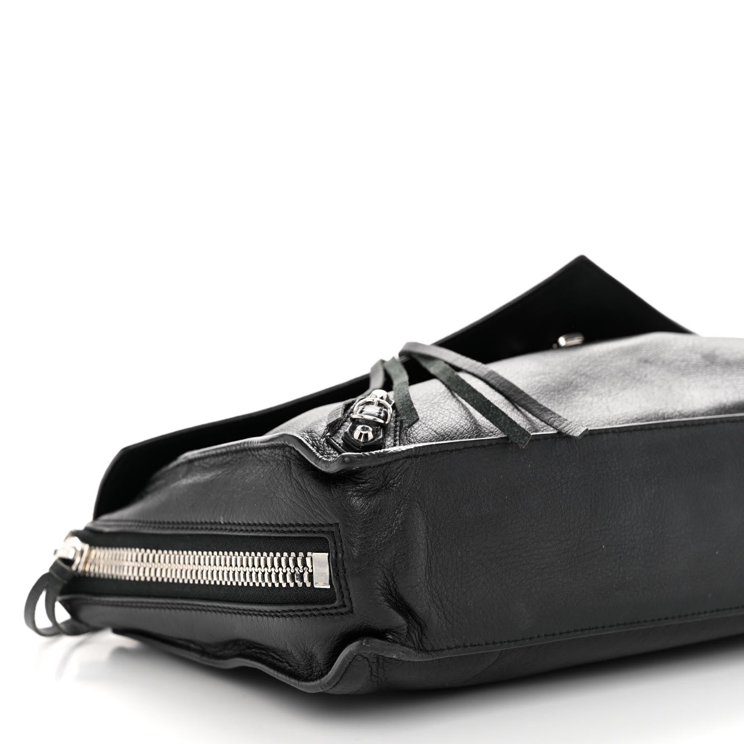 Balenciaga Calfskin Papier Sight Clutch Black 8 of 11