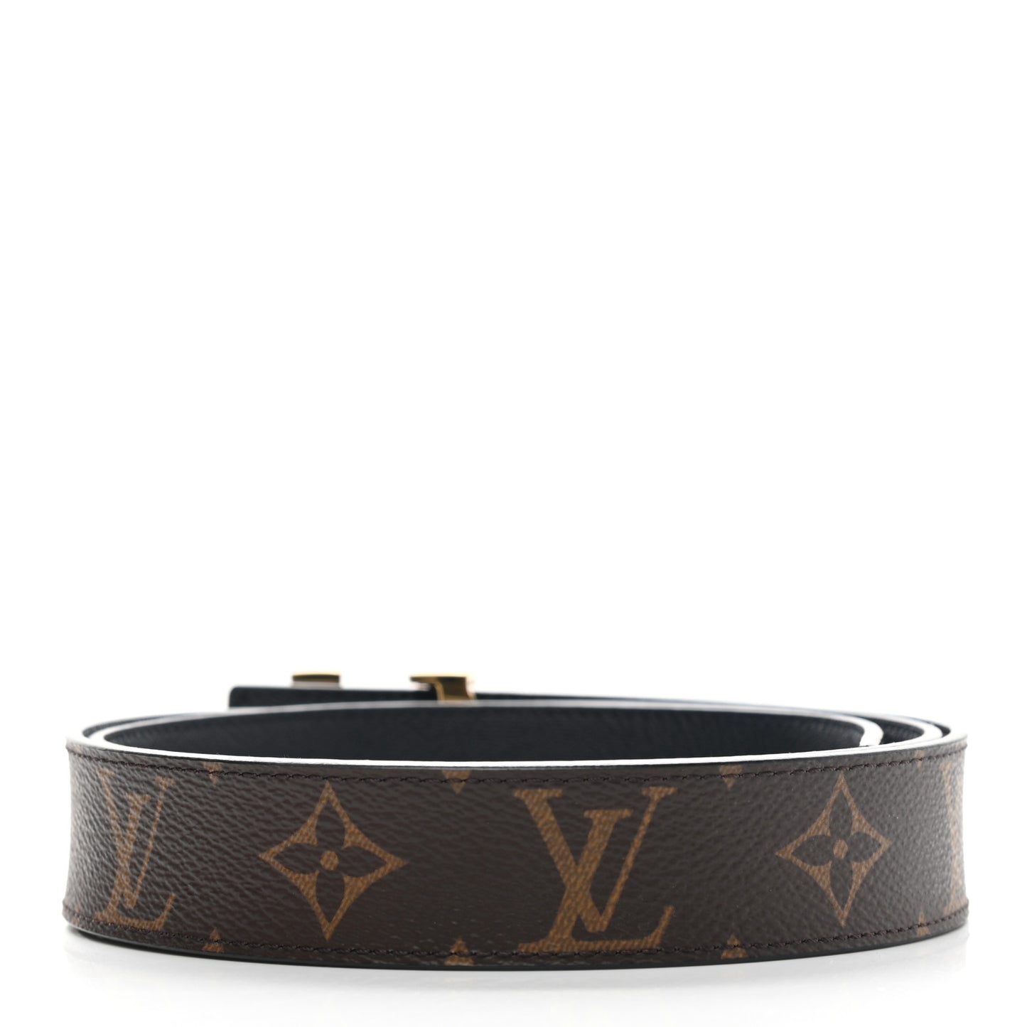 Monogram 30mm LV Initiales Belt 90 36 Black