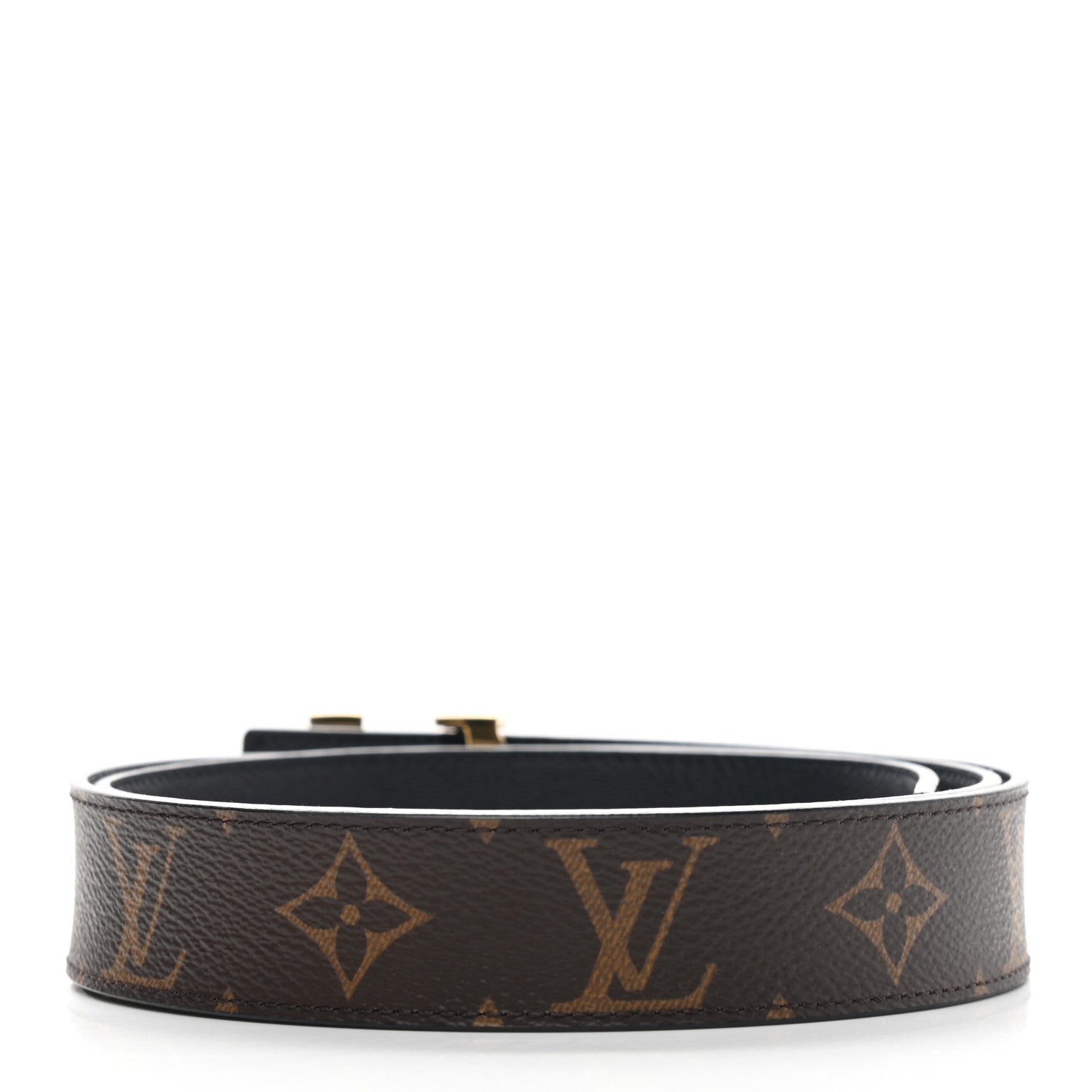 Louis Vuitton Monogram 30mm LV Initiales Belt 90 36 Black 2 of 5