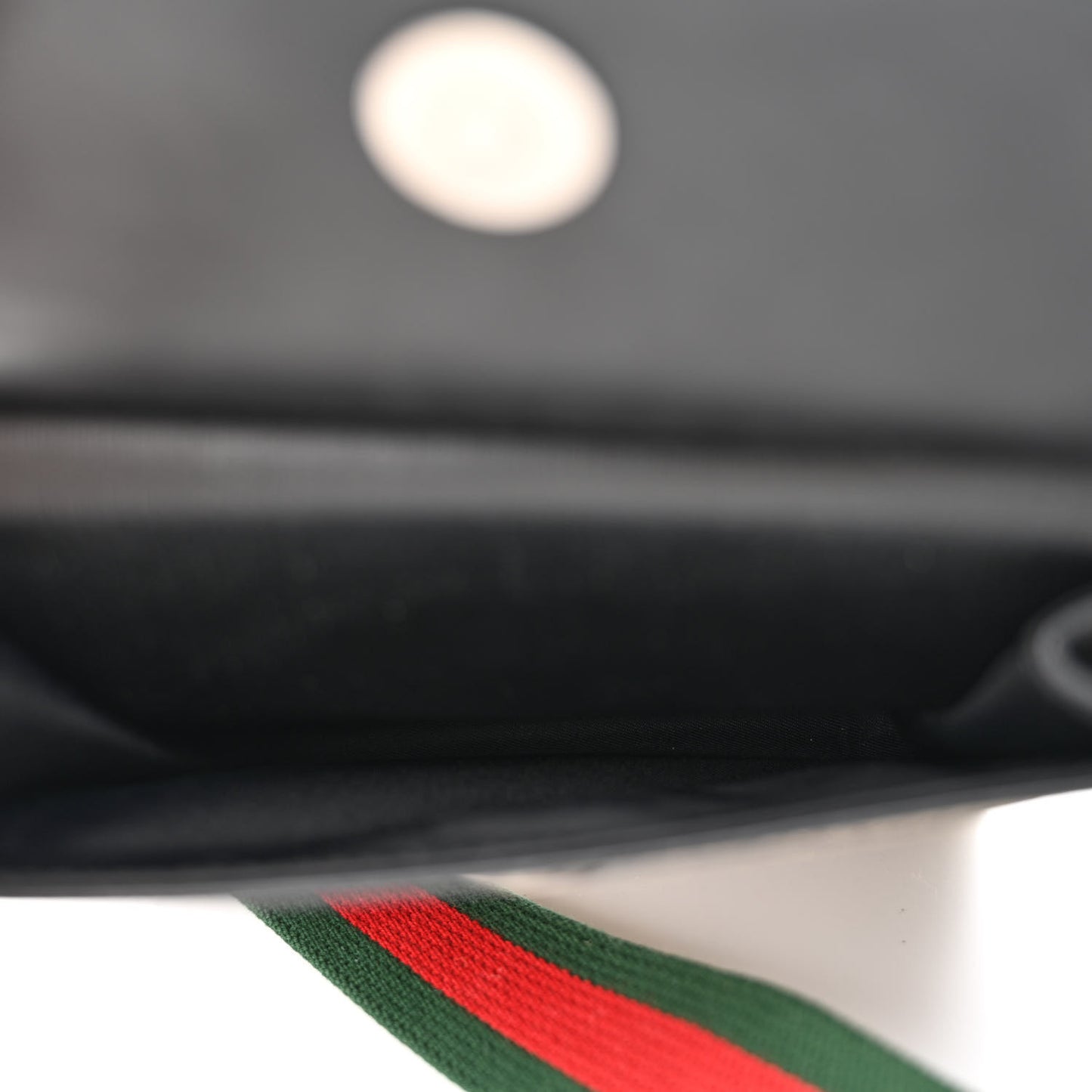GG Supreme Monogram Web Belt Bag Black