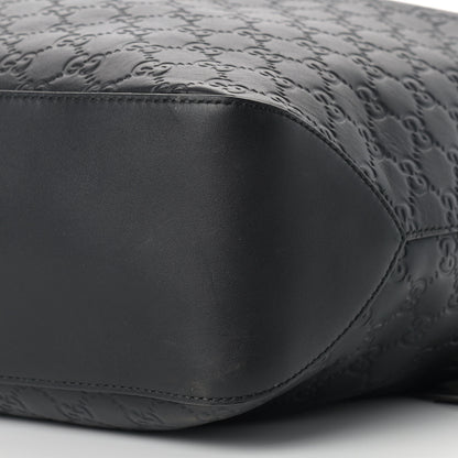 Gucci Guccissima Signature Large Linea A Hobo Black 9 of 12