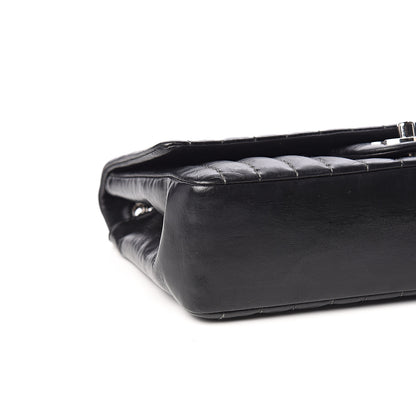 Chanel Lambskin Vertical Quilted Medium Single Flap Black 7 of 9