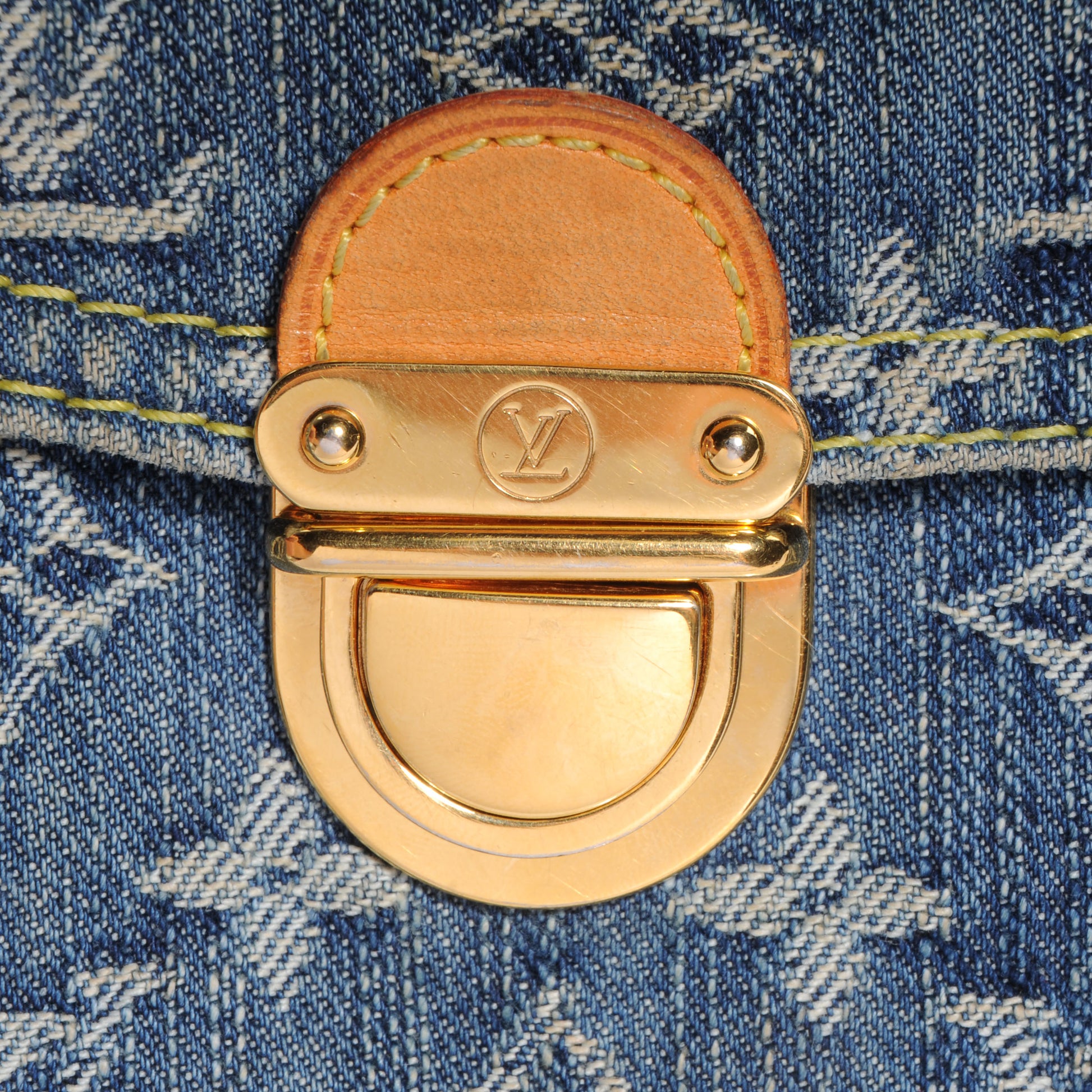Louis Vuitton Monogram Denim Mini Pleaty Blue 10 of 10