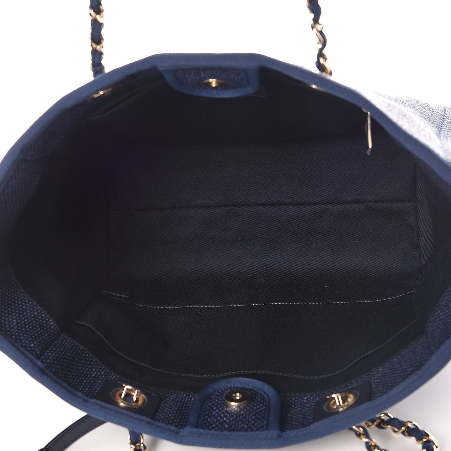 Woven Straw Raffia Small Deauville Tote