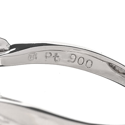 Mikimoto Platinum Diamond Akoya Cultured Pearl 8-8.5mm Cocktail Ring 50 5.25 5 of 6