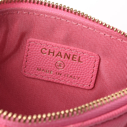 Chanel Caviar Quilted Small Cosmetic Case Pink 6 of 10