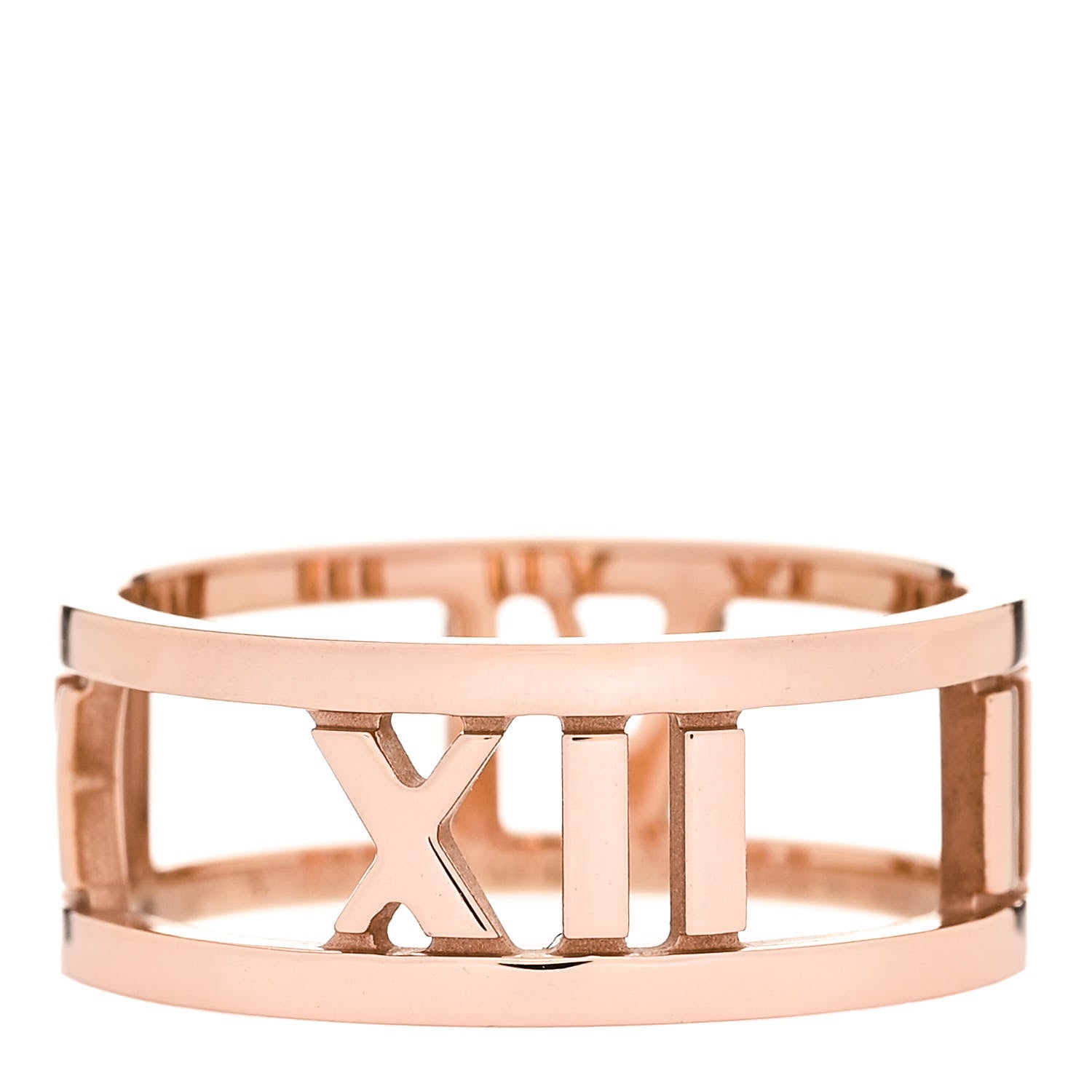 Tiffany 18K Rose Gold Atlas Open Ring 49 4.75 1 of 4