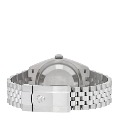 Rolex Stainless Steel 18K White Gold 36mm Oyster Perpetual Datejust Watch White Roman 126234 3 of 5
