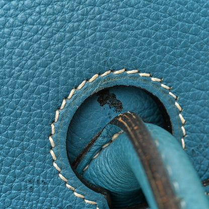 Hermes Taurillon Clemence BIRKIN 35 Blue Jean 15 of 17