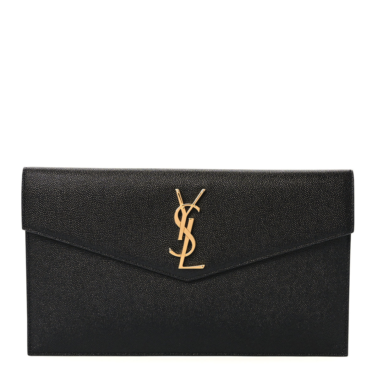 Saint Laurent Grain De Poudre Uptown Pouch Black 1 of 9