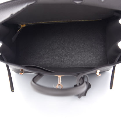 Hermes Togo Birkin 25 Etain 5 of 11