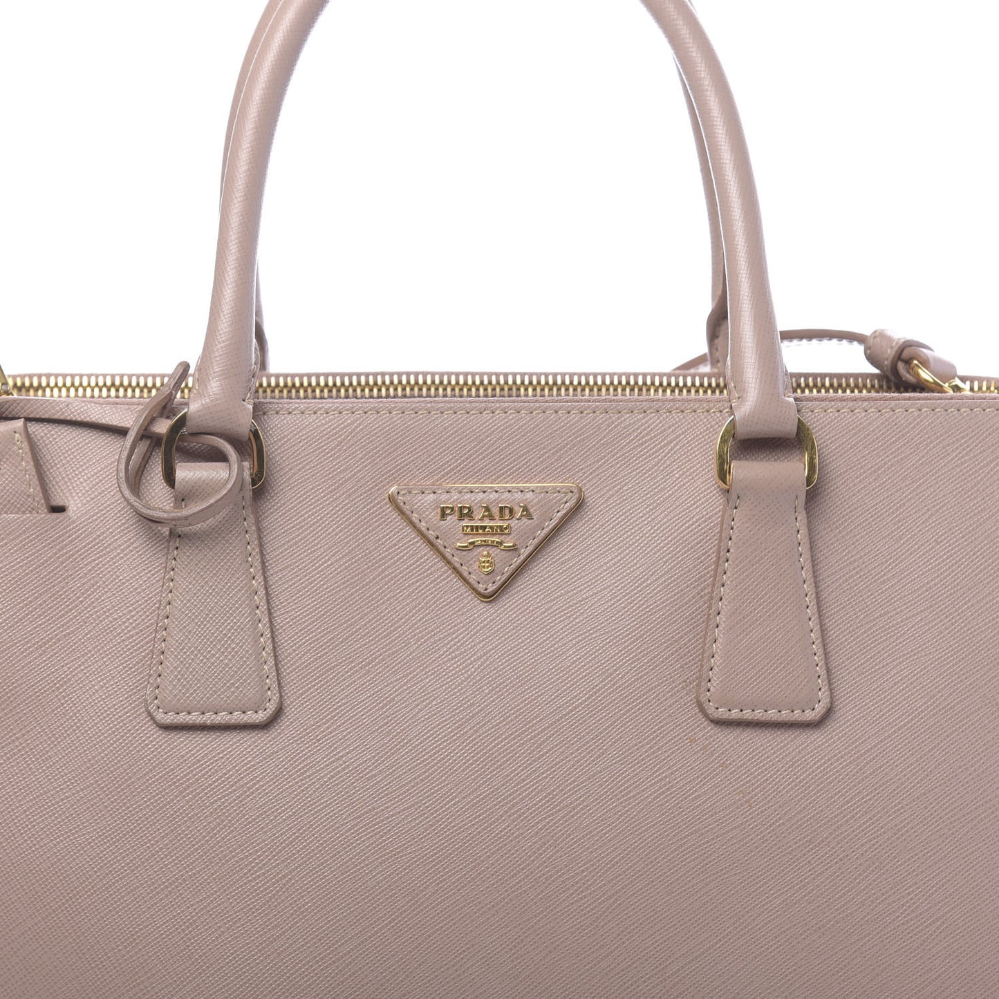 Saffiano Medium Galleria Double Zip Tote Cammeo