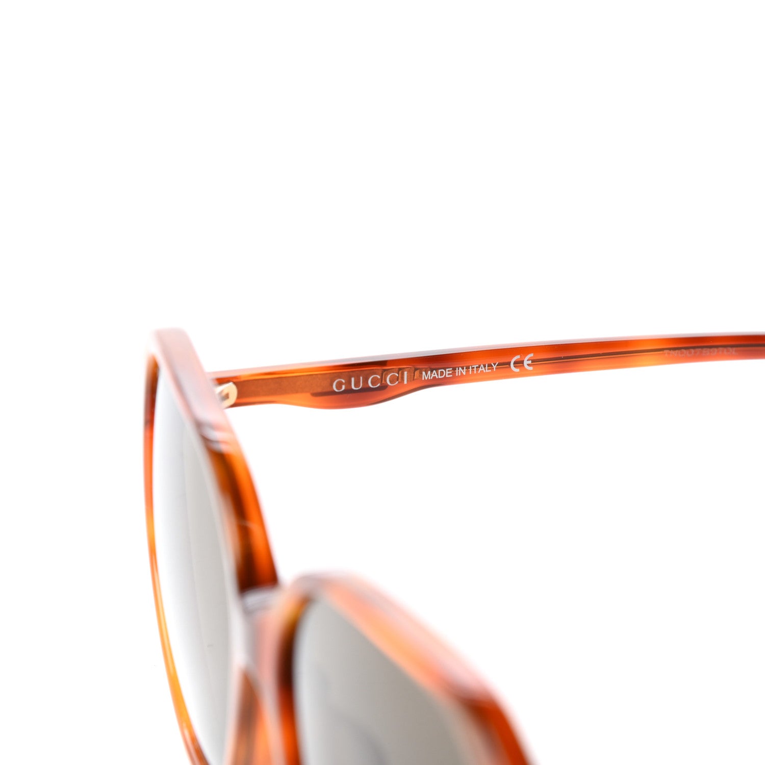 Gucci Acetate Round Sunglasses GG0258SA Tortoise 5 of 8