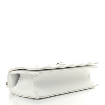 Christian Dior Grained Calfskin Small Diorama Flap Bag Off White 4 of 14