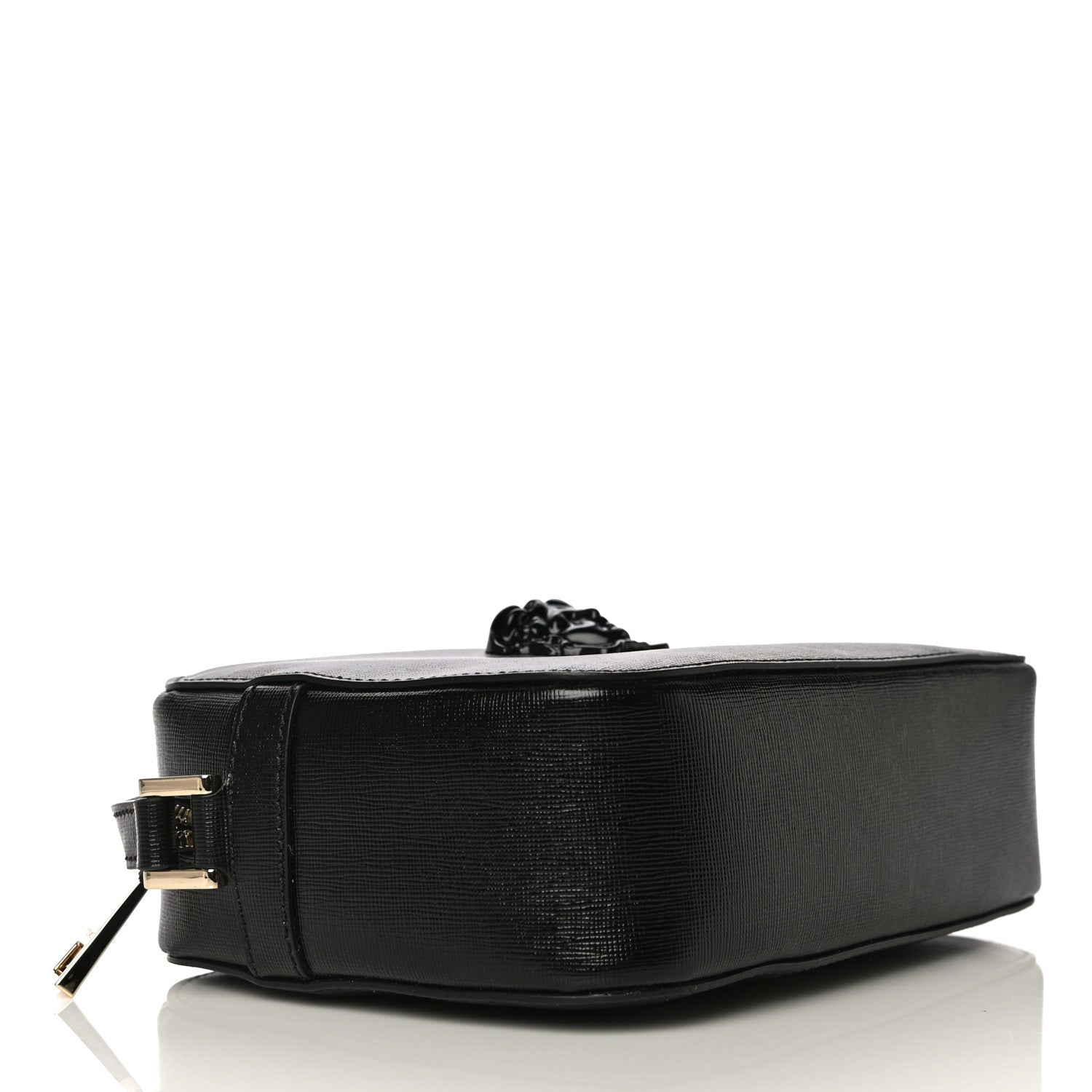 Versace Grained Calfskin Palazzo Camera Bag Black 3 of 10