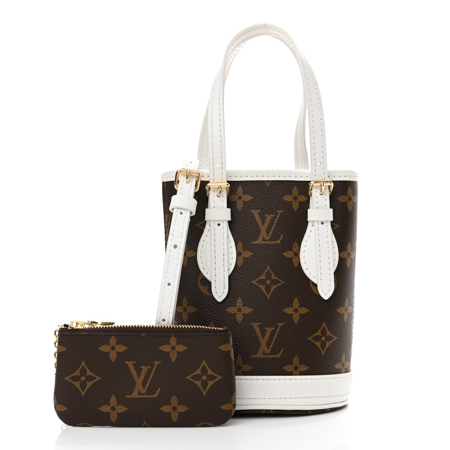 Louis Vuitton Monogram LV Match Nano Bucket Bag White 3 of 13