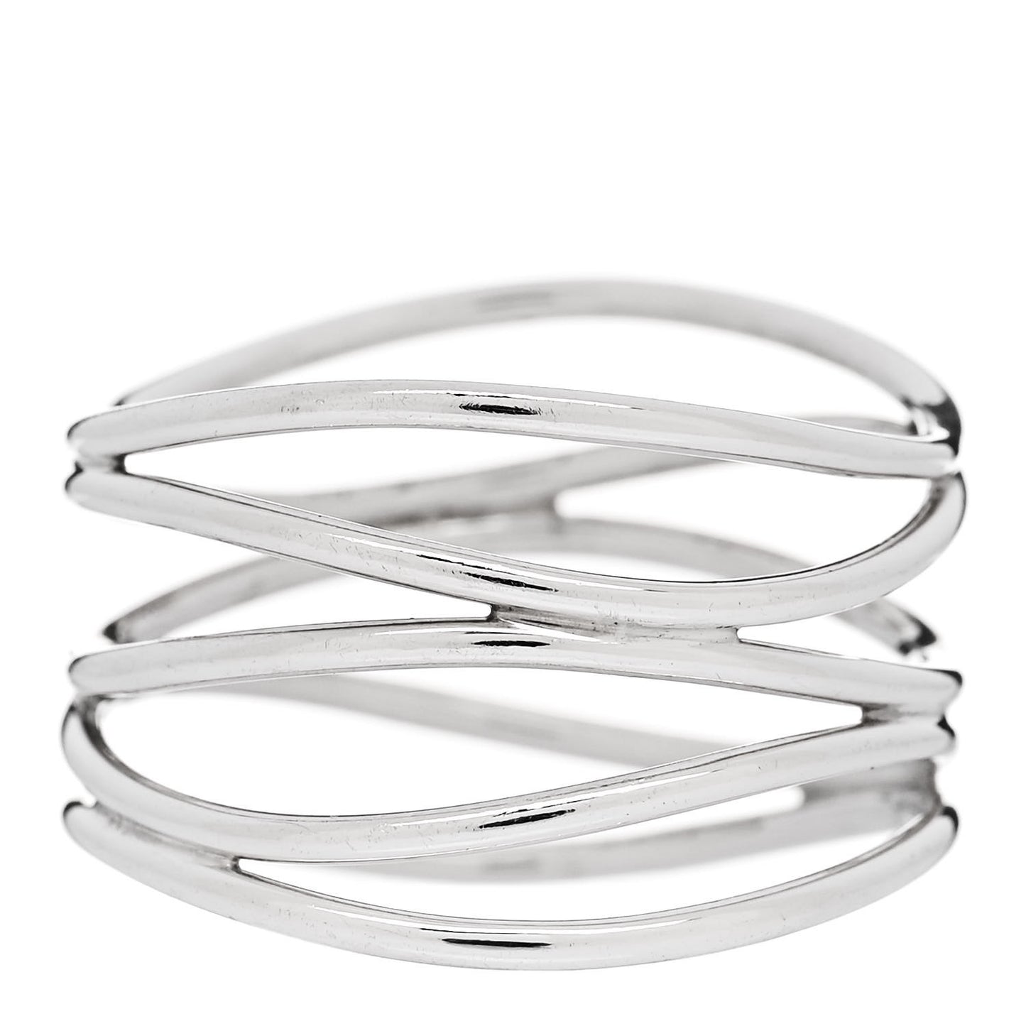 Sterling Silver Elsa Peretti 5 Row Wave Ring 61 9.5