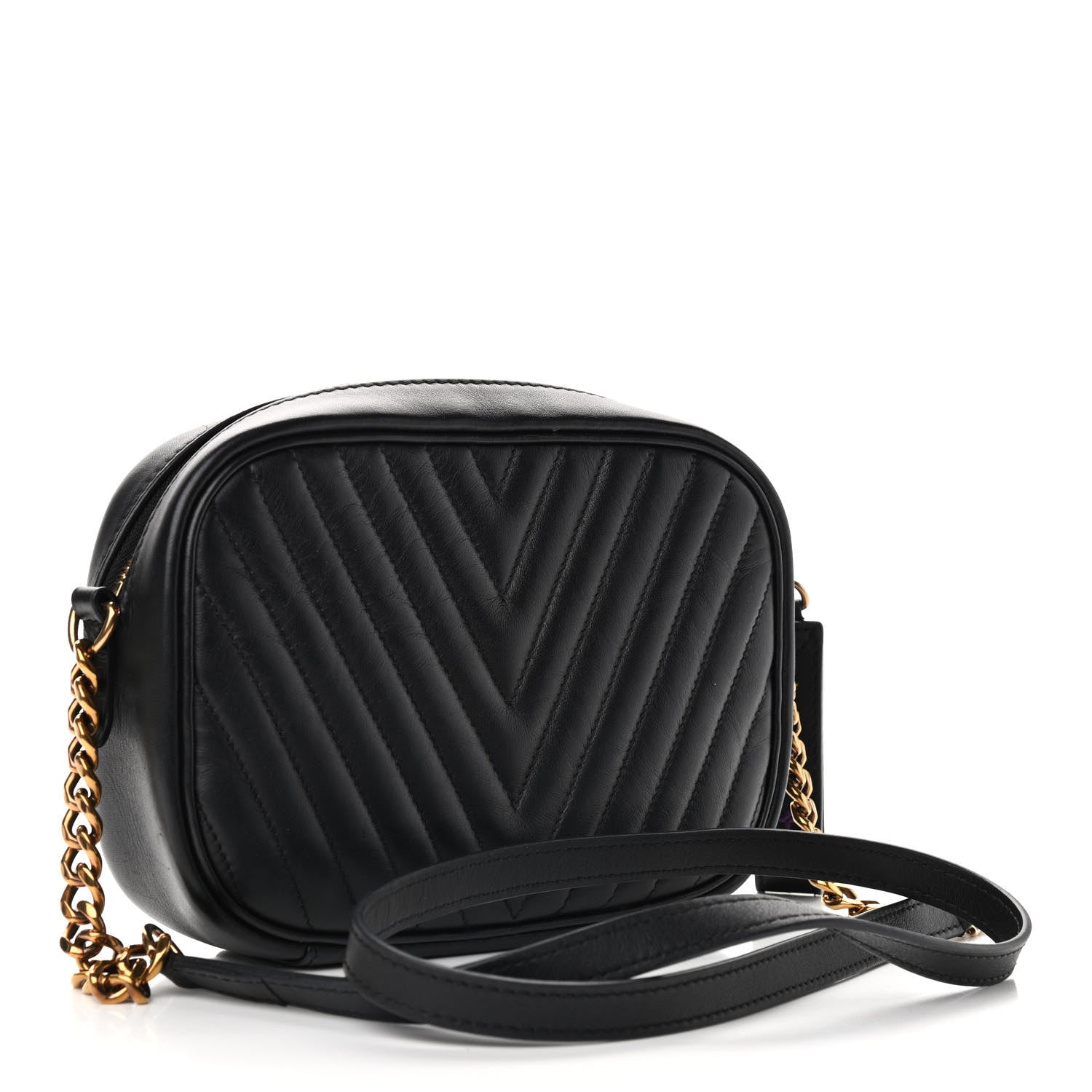 Louis Vuitton Calfskin New Wave Camera Bag Black 3 of 10