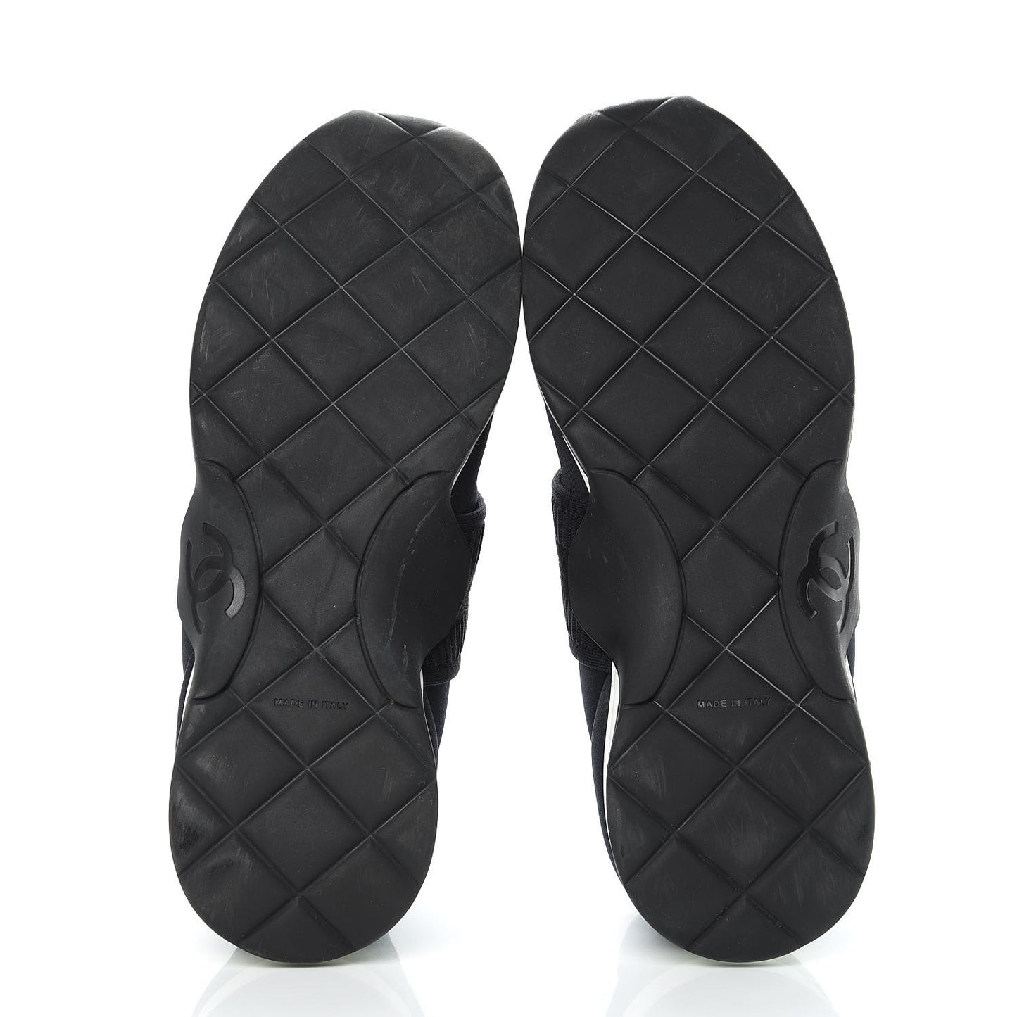 Stretch Fabric CC Sneakers 40 Black