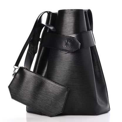 Louis Vuitton Epi Sac D'Epaule GM Black 3 of 11