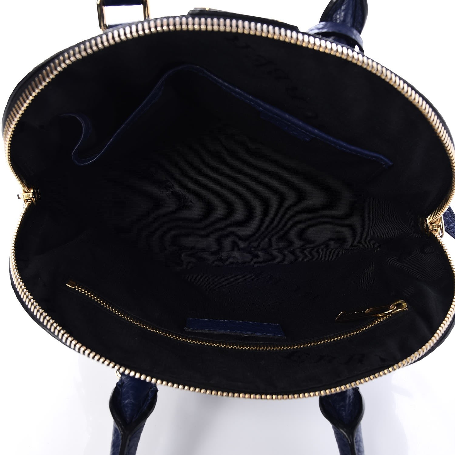 Burberry Heritage Grain Small Orchard Bowling Bag Navy Blue 6 of 9