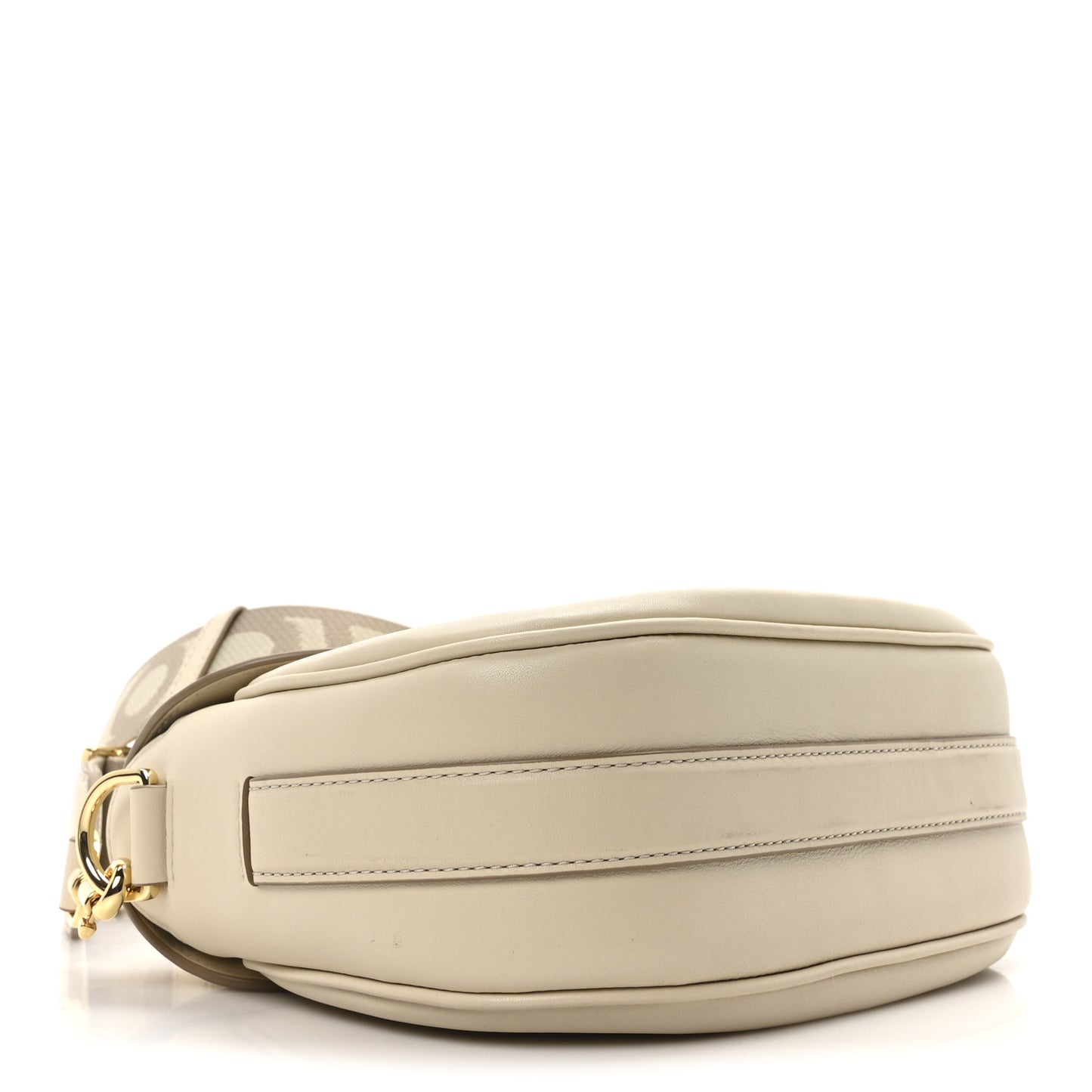 Calfskin Large The Covered J Marc Saddle Bag Cloud White
