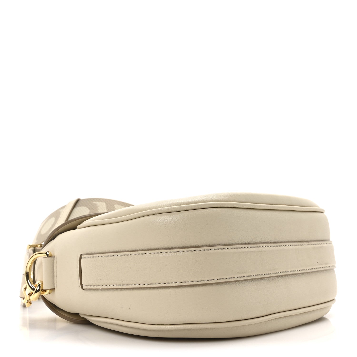 Marc Jacobs Calfskin Large The Covered J Marc Saddle Bag Cloud White 4 of 9