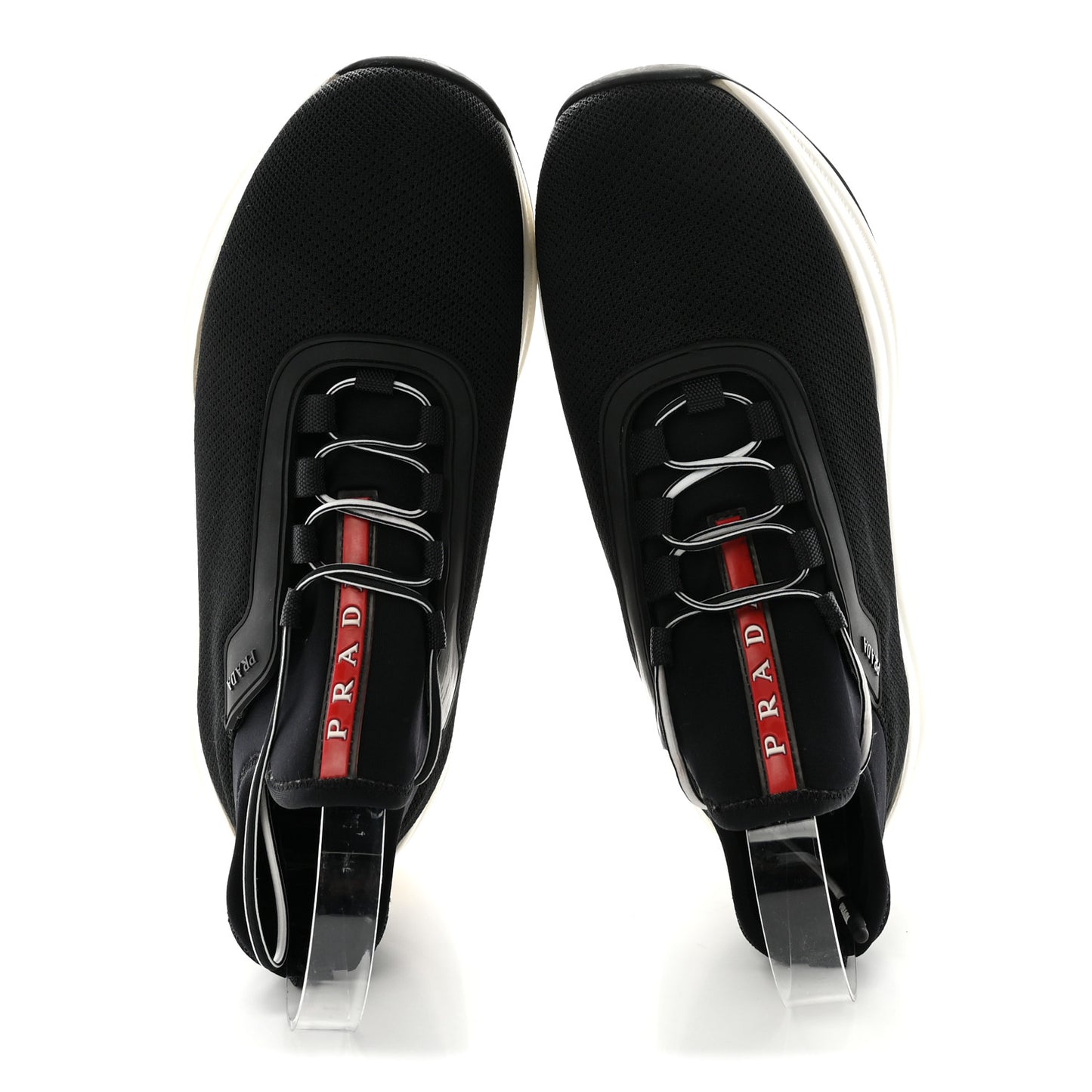 Mesh Neoprene Womens America's Cup 45mm Sneakers 36.5 Black White