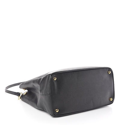 Prada Saffiano Large Galleria Double Zip Tote Black 4 of 9