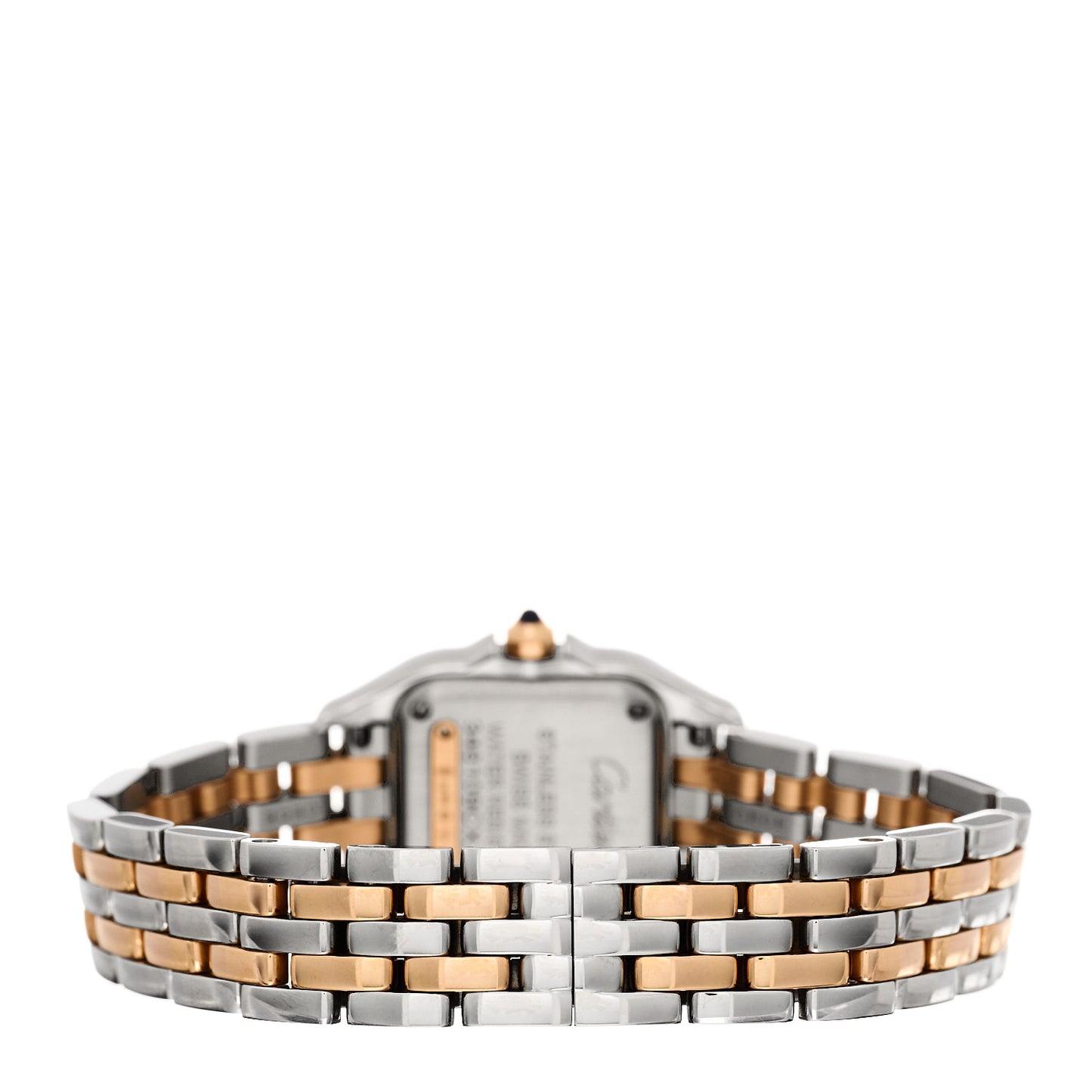 Stainless Steel 18K Pink Gold Diamond 22mm Panthere Quartz Watch