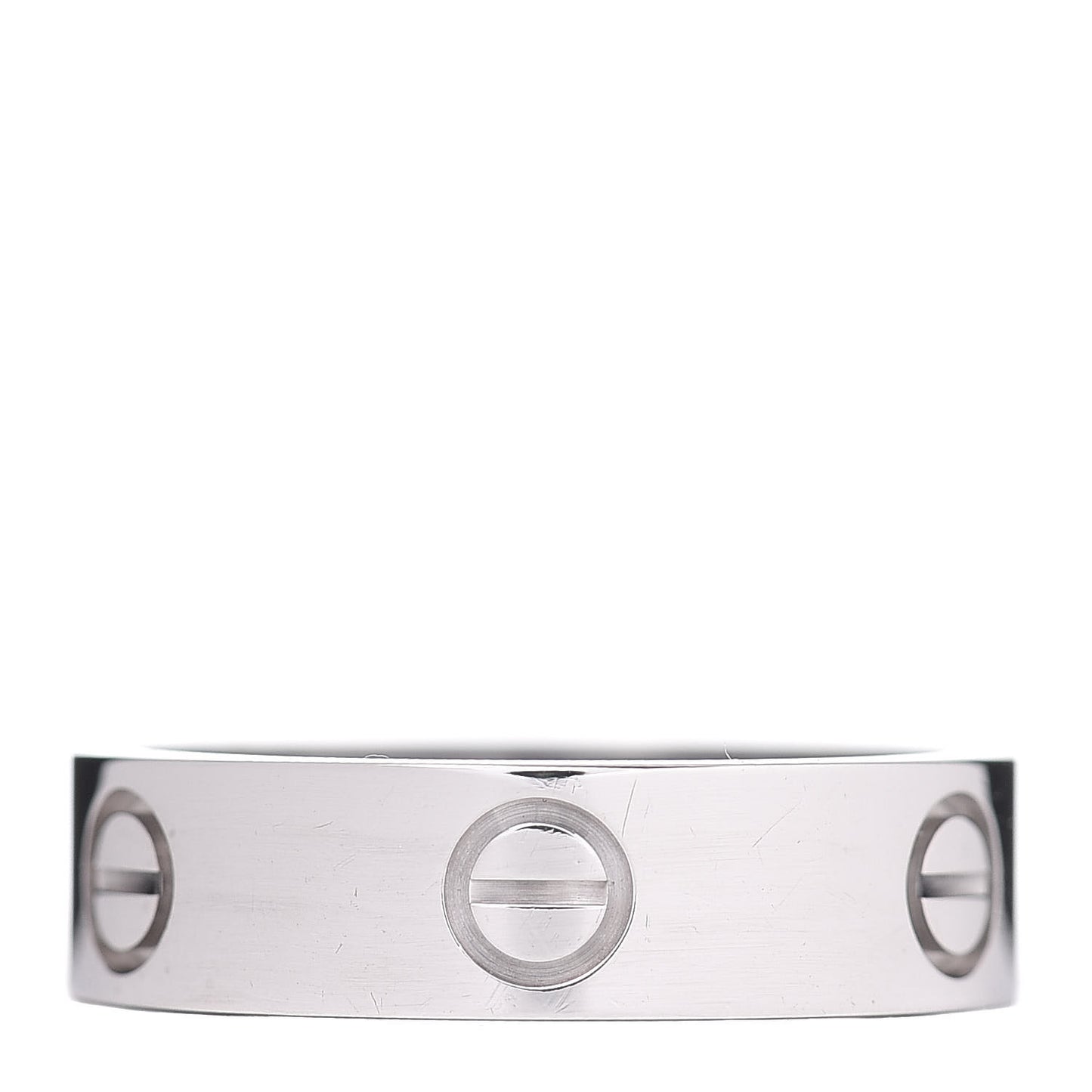 18K White Gold 5.5mm LOVE Ring 57 8