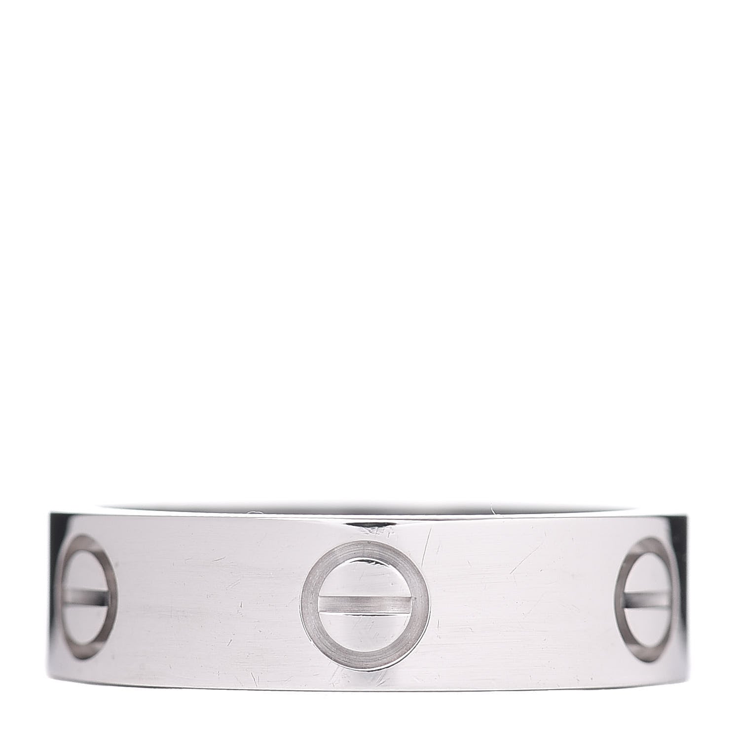 Cartier 18K White Gold 5.5mm LOVE Ring 57 8 1 of 5