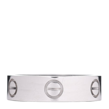 Cartier 18K White Gold 5.5mm LOVE Ring 57 8 1 of 5