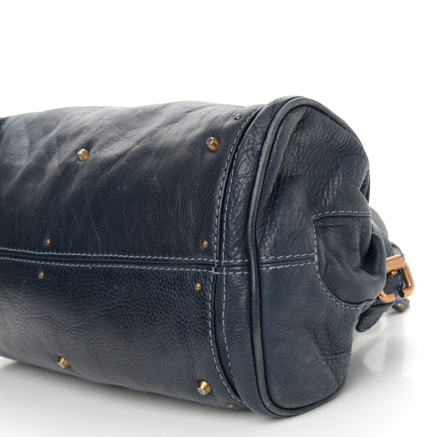 Calfskin Paddington Satchel Blue