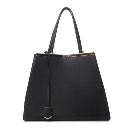 Fendi Vitello Elite Large 3Jours Tote Black 1 of 9