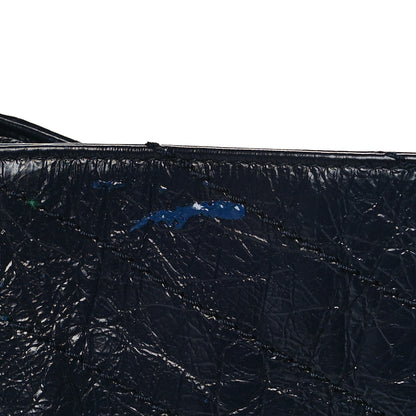 Saint Laurent Crinkled Calfskin Matelasse Monogram Niki Shoulder Bag Deep Marine 12 of 13