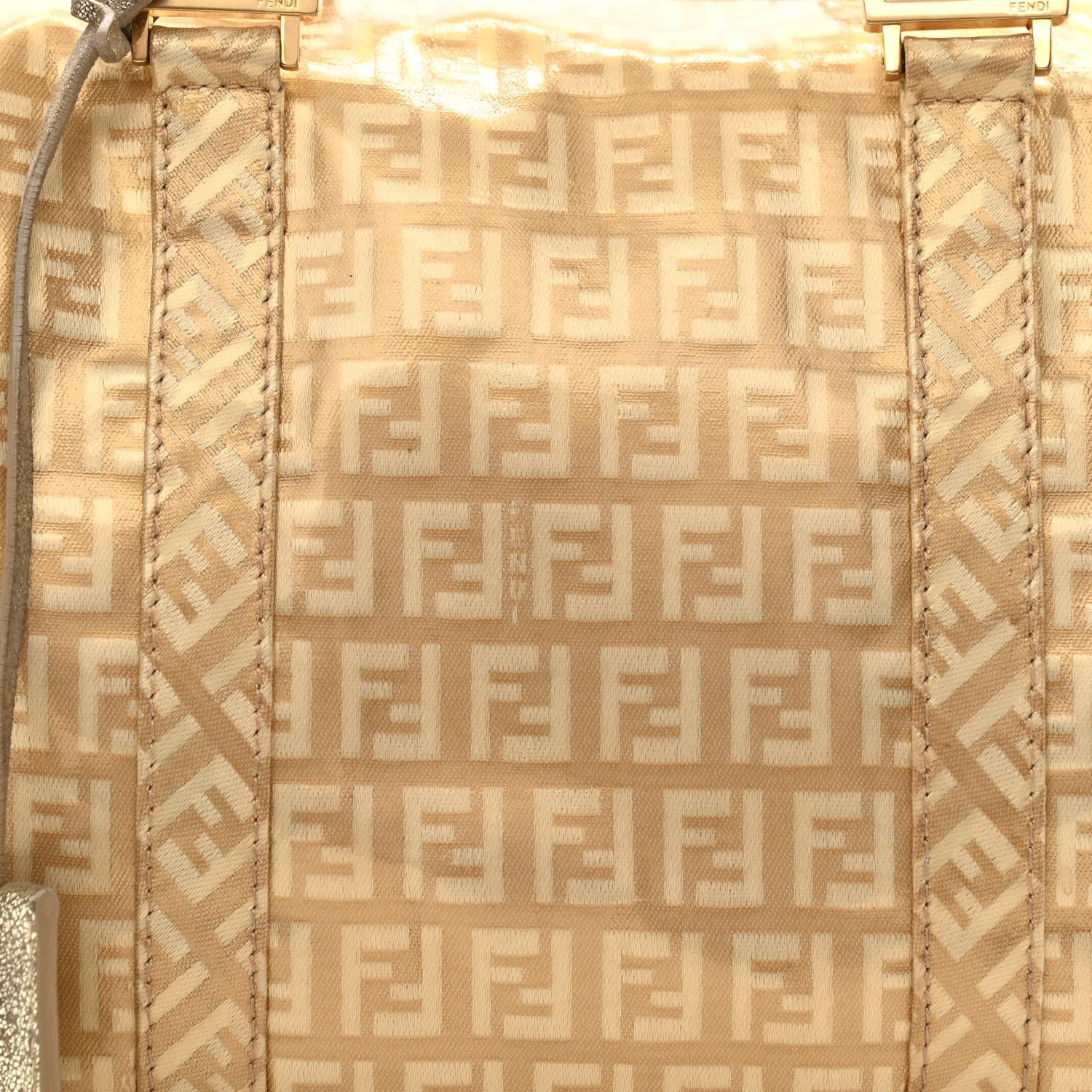Fendi Zucchino Spalmati Small Forever Boston Gold 8 of 11