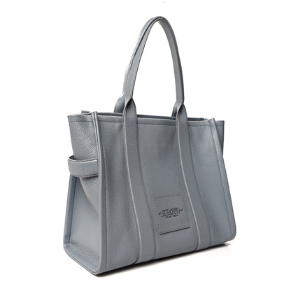 Marc Jacobs Grained Calfskin Large The Tote Bag Wolf Grey 3 of 9