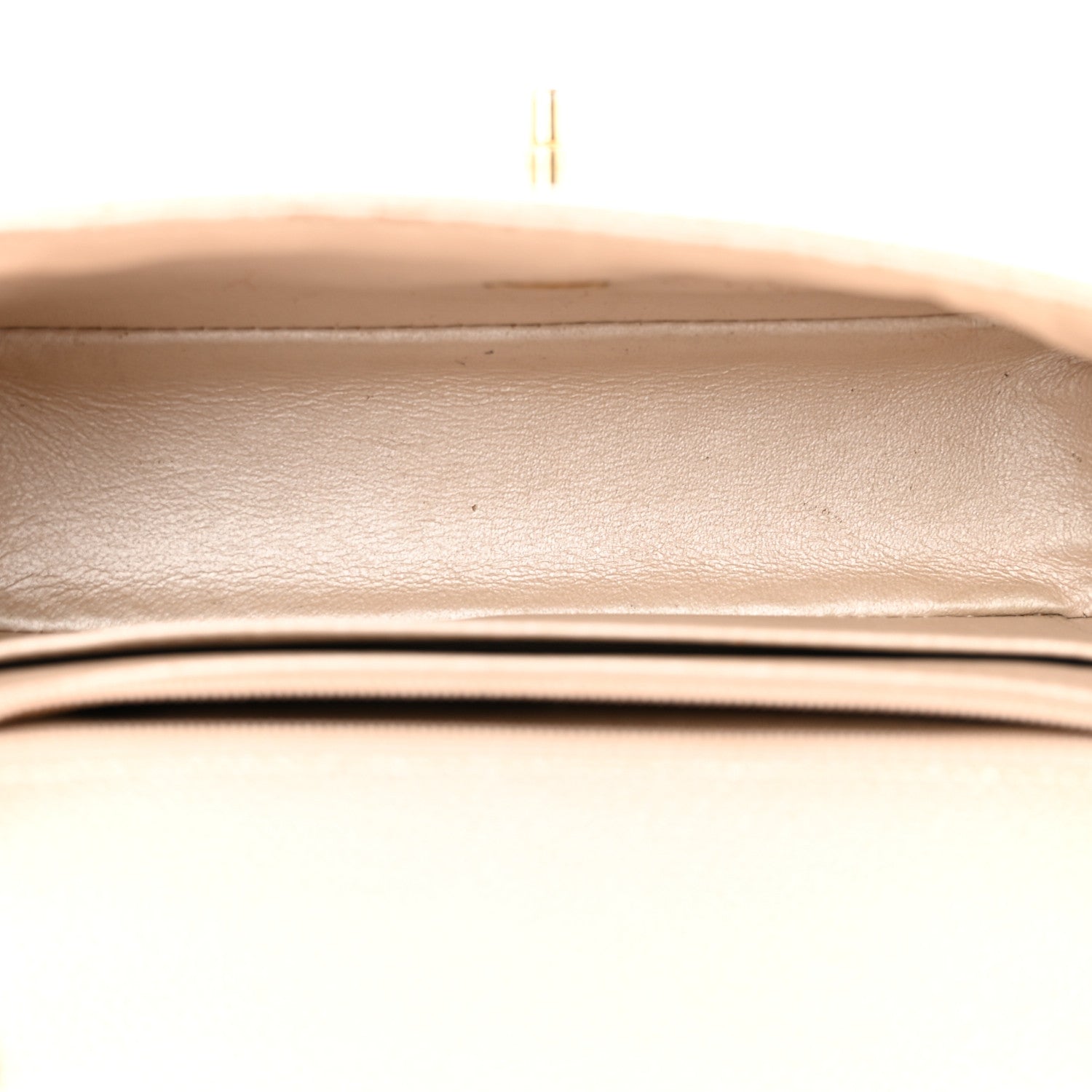 Chanel Pearly Caviar Quilted Mini Rectangular Flap Beige 4 of 26