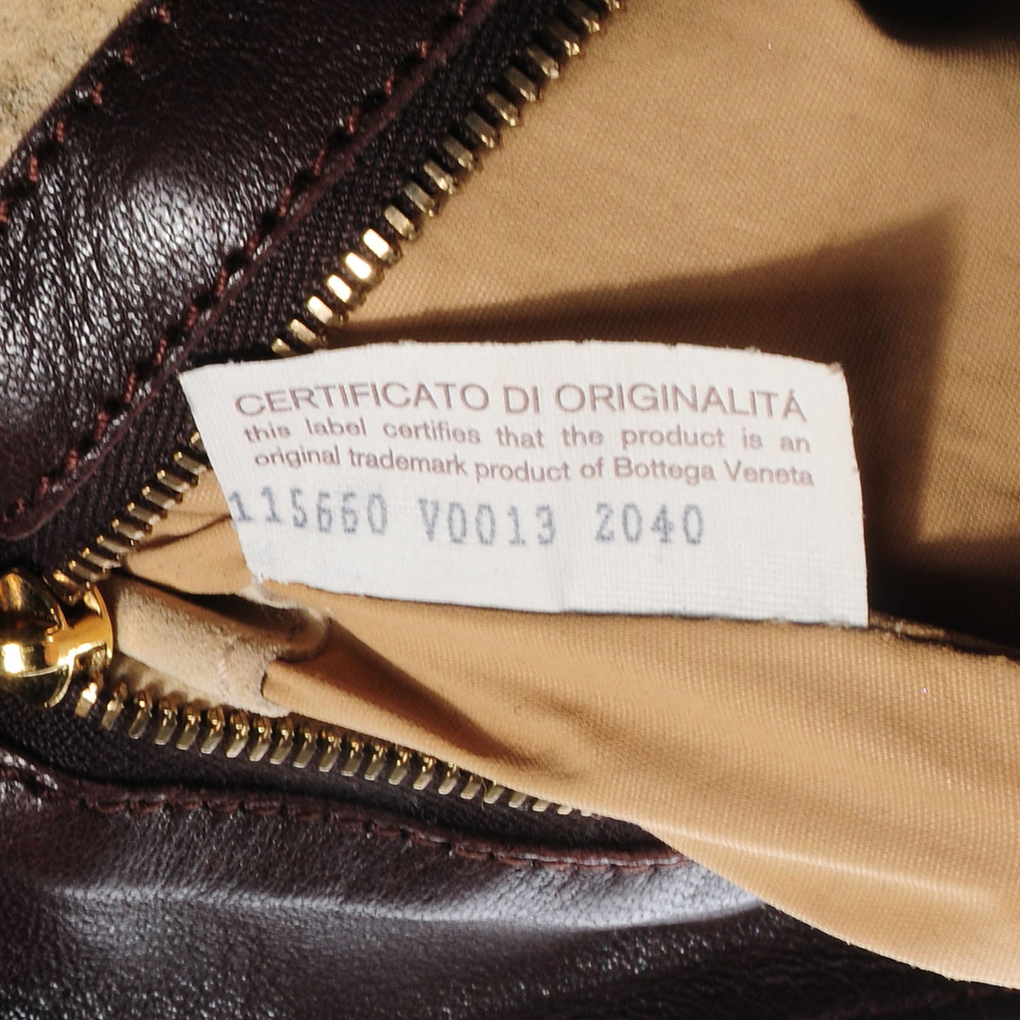 Nappa Intrecciato Shoulder Bag Ebano