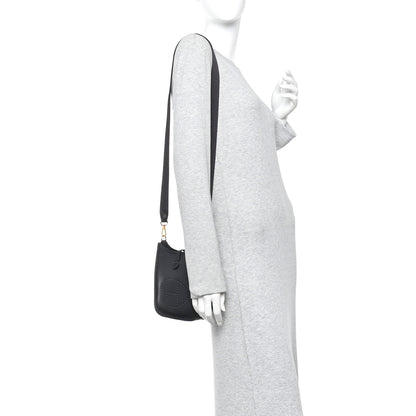 Hermes Taurillon Clemence Evelyne TPM Plomb 2 of 10