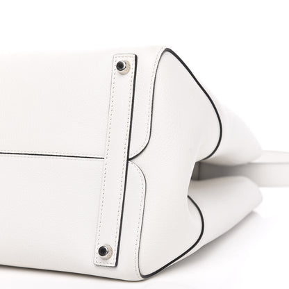 Christian Dior Supple Grained Calfskin Large Open Bar Tote White 9 of 11