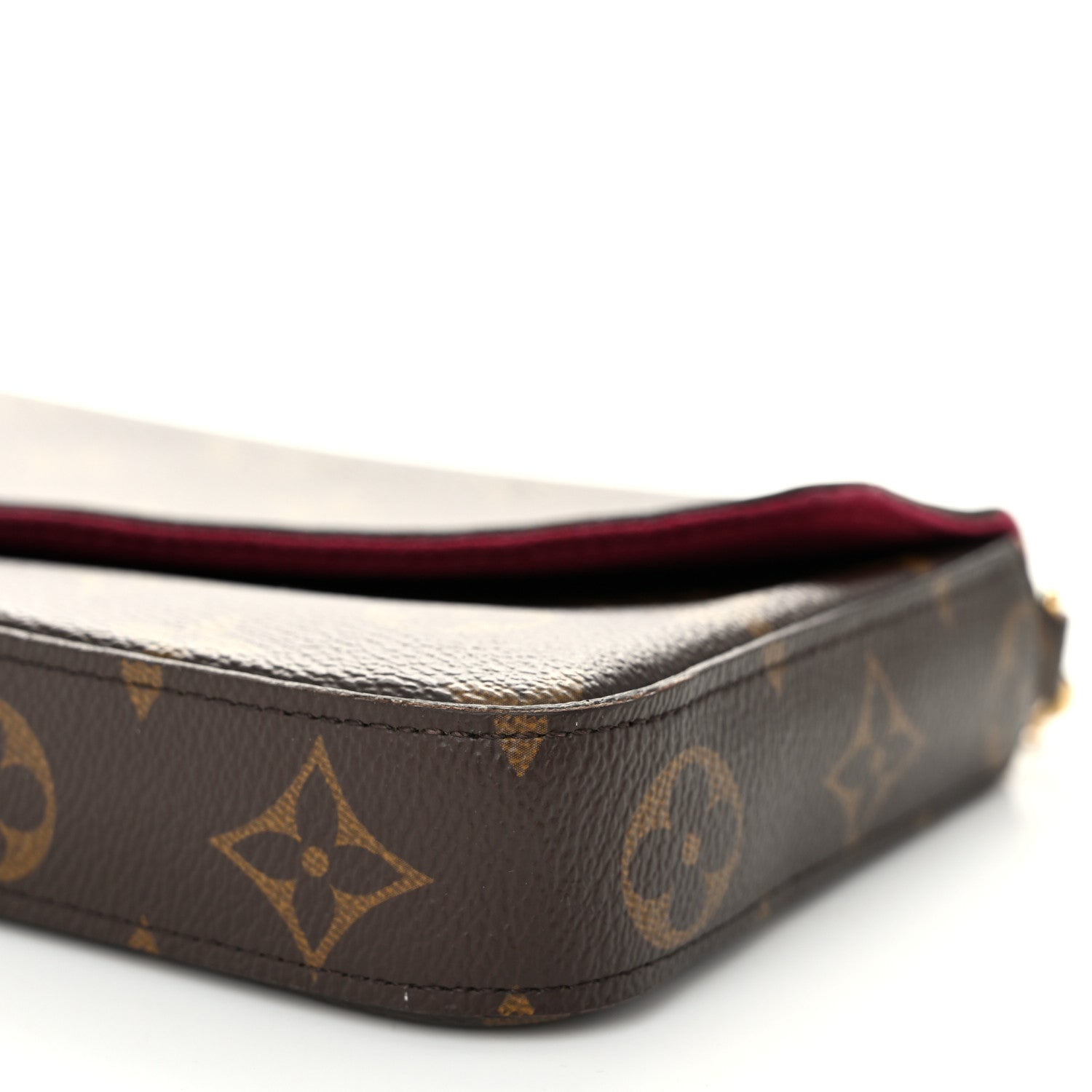 Louis Vuitton Monogram Pochette Felicie Chain Wallet Fuchsia 10 of 11