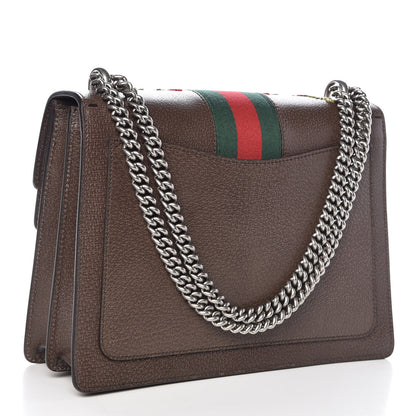 Gucci Calfskin Web Floral Embroidered Medium Dionysus Shoulder Bag New Acero 3 of 9