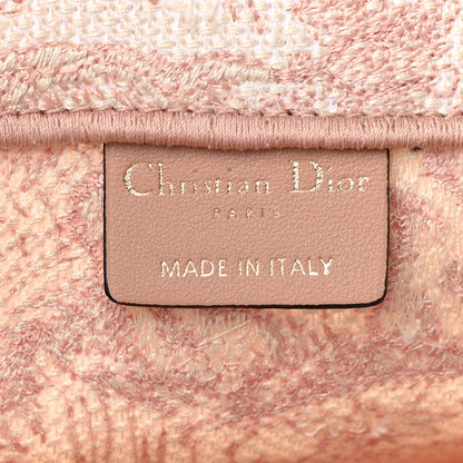 Christian Dior Canvas Toile De Jouy Embroidered Medium Book Tote Pink 6 of 9
